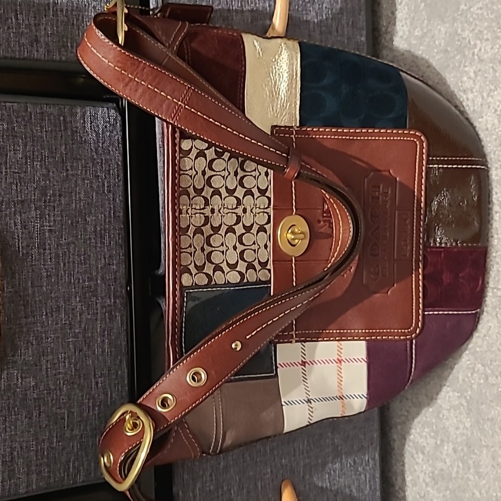 Vintage Patchwork Coach Bag
